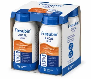 Băutură Fresubin 2 kcal Fibre cu Aromă de Caise-Piersici, 4 x 200 ml, Fresenius Kabi