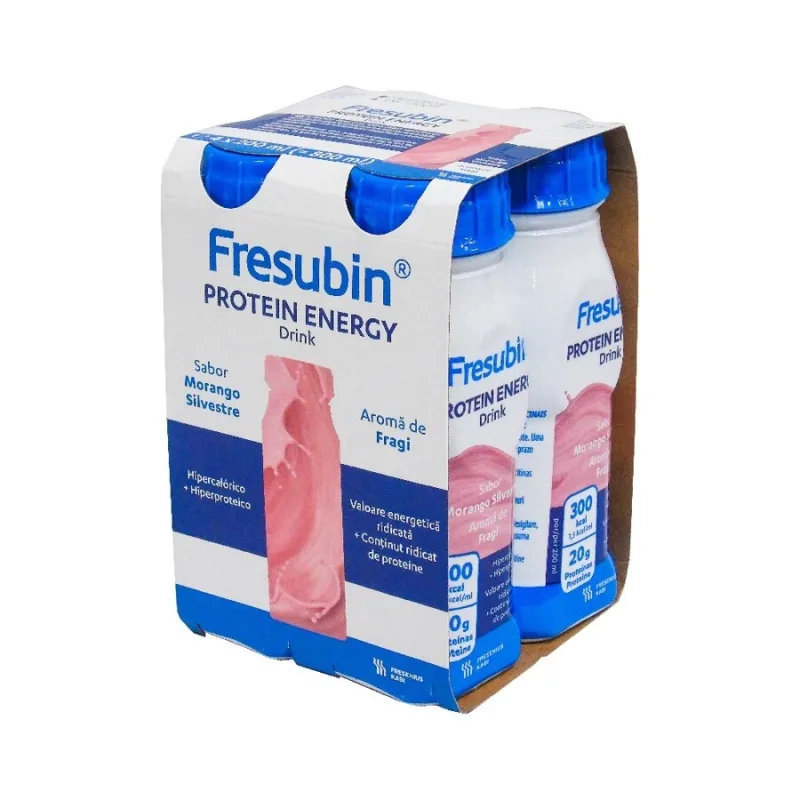 Bautura Fresubin Protein Energy cu aroma de fragi 1,5Kcal, 4x200ml, Fresenius Kabi Fresenius Kabi Germania — preț și oferte