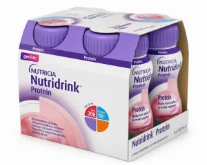 Nutridrink Compact Protein cu Aromă Răcoritoare de Fructe Roșii, 4 x 125 ml, Nutricia