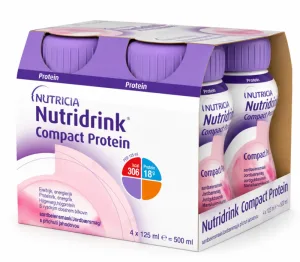 Nutridrink Compact Protein cu Aromă de Căpșuni, 4 x 125 ml, Nutricia