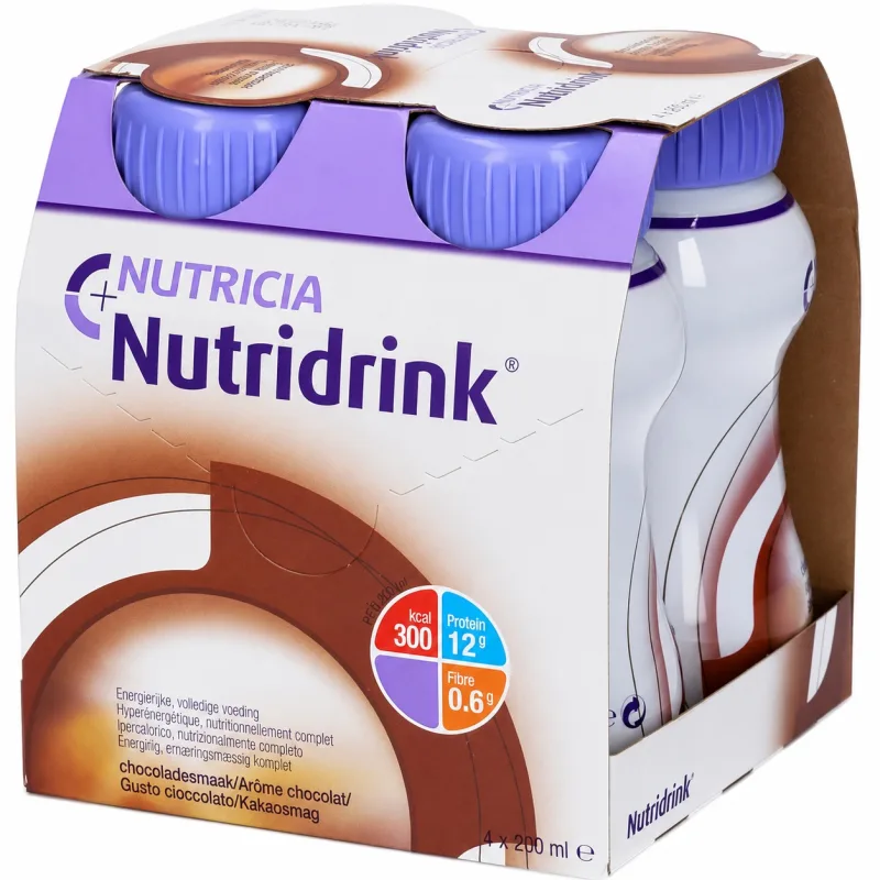 Nutridrink cu aroma de ciocolata, 4x200ml, Nutricia NUTRICIA OLANDA — preț și oferte