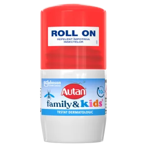 Autan family & kids roll-on repelent impotriva insectelor 50ml fl. Johnson