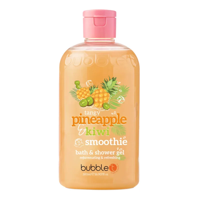 Gel de dus si baie cu aroma de ananas si kiwi, 500ml, Bubble T — preț și oferte