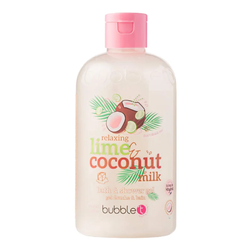Gel de dus si baie cu aroma de cocos si lime, 500ml, Bubble T — preț și oferte