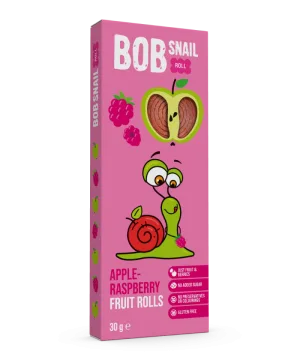 Rulou din mere si zmeura, 30g, Bob Snail