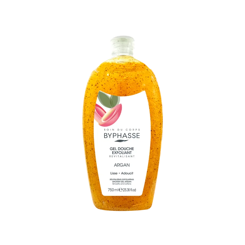 Gel de dus exfoliant cu Argan, 750ml, Byphasse — preț și oferte