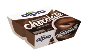Desert din soia cu ciocolata neagra, 4 x 125g, Alpro