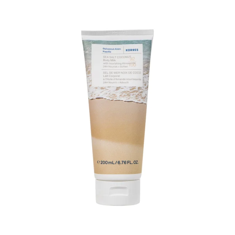 Lapte de corp Sea Salt Coconut, 200ml, Korres — preț și oferte