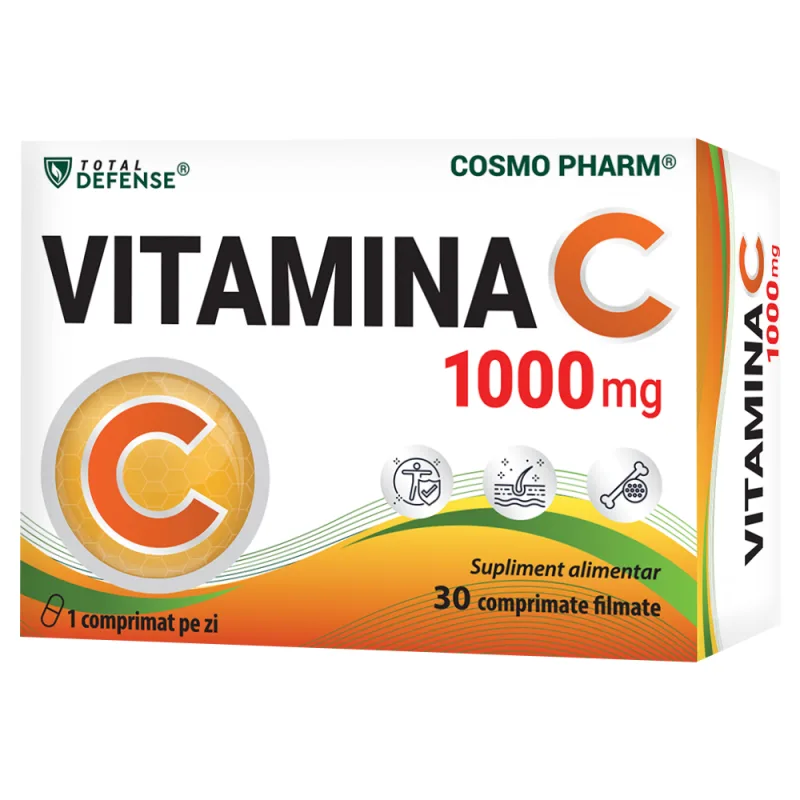 Vitamina C 1000 mg 30 comprimate - Cosmo Pharm — preț și oferte
