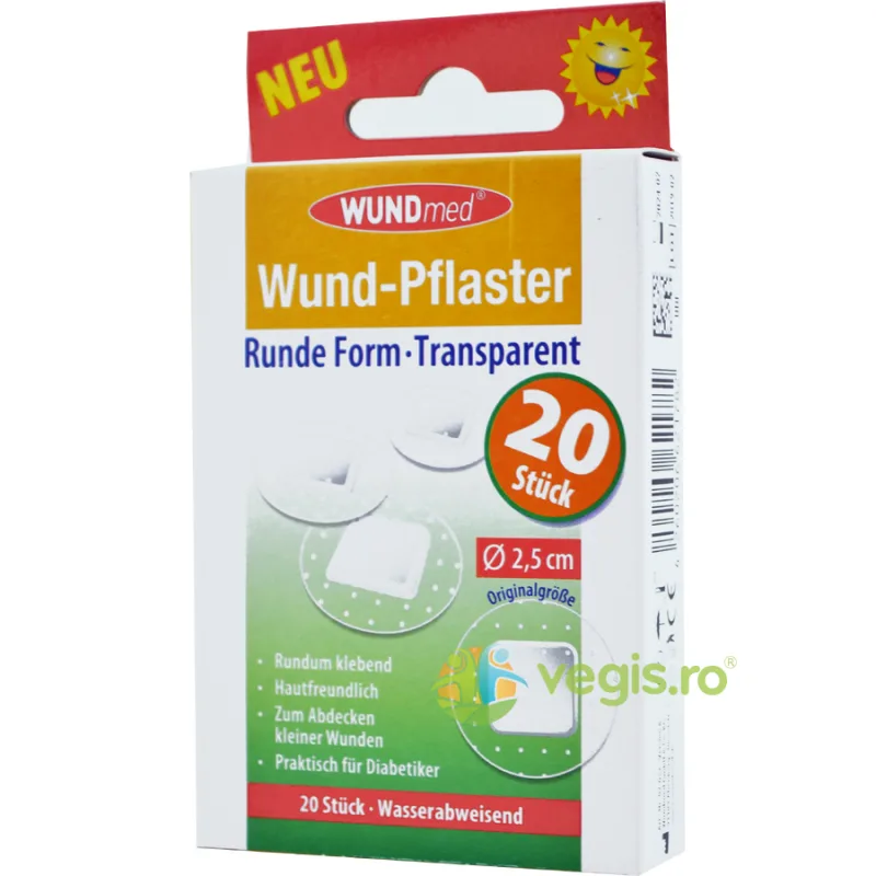 Plasturi Transparenti (Forma Rotunda) x20buc WUNDMED — preț și oferte