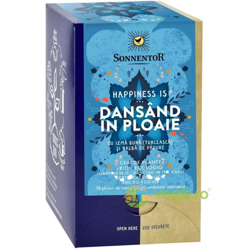 Ceai ''Happiness is...Dansand in Ploaie'' Ecologic/Bio 18dz SONNENTOR — preț și oferte