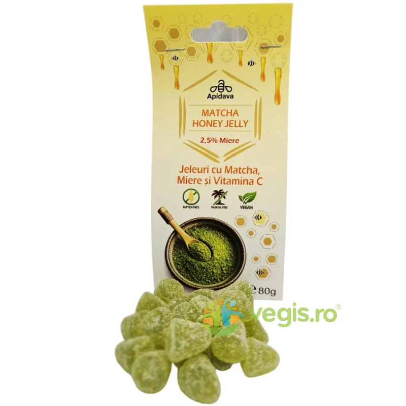 Jeleuri cu Matcha, Miere si Vitamina C 80g Apidava Cosmetic Line — preț și oferte