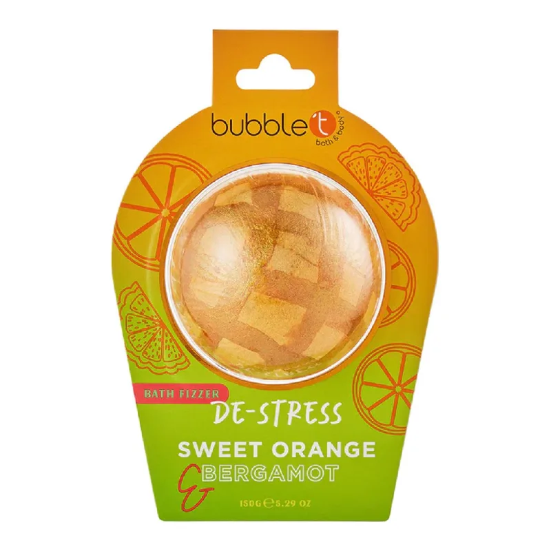 Bila efervescenta de baie pentru relaxare, Portocala Dulce & Bergamot, 150g, Bubble T — preț și oferte