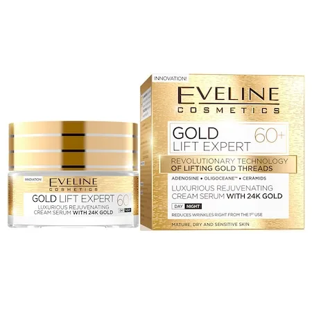 Crema de zi si de noapte Gold Lift Expert 60+, 50ml, Eveline Cosmetics — preț și oferte