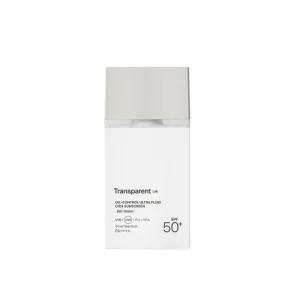 Serum pentru ten gras cu filtre chimice si minerale SPF50+ Oil Control Ultra Fluid Cica, 100ml, Transparent Lab