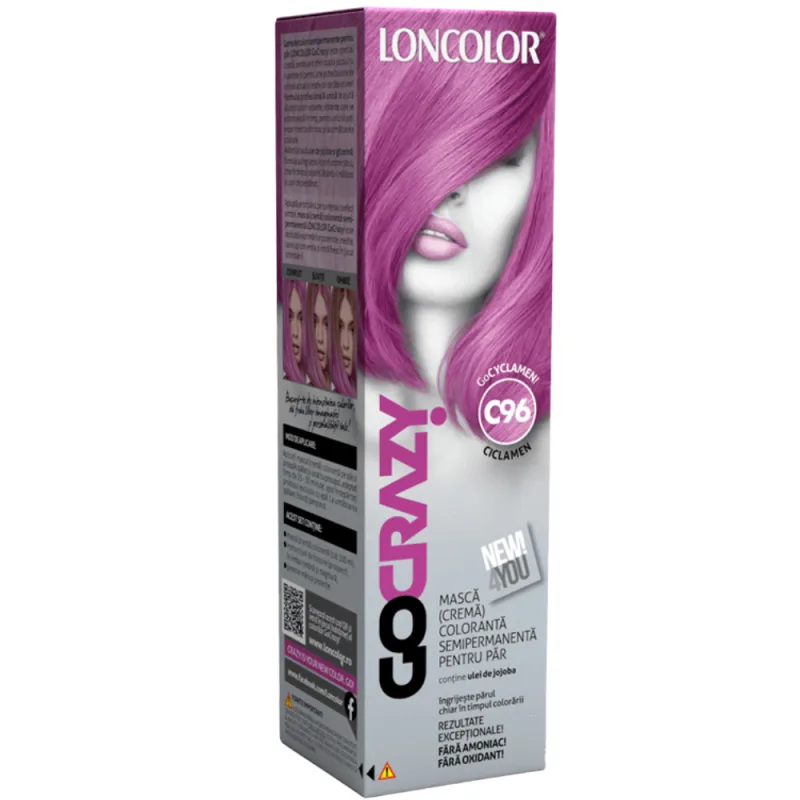 Crema coloranta GoCrazy Nr. C96, 100ml, Loncolor — preț și oferte