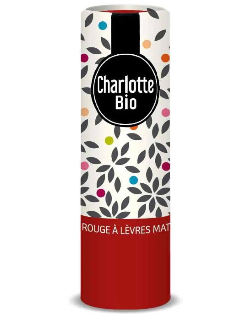 Ruj mat cu unt de shea, ulei de ricin si unt de jojoba Bio Coquelicot, 3.5g, Charlotte Bio — preț și oferte