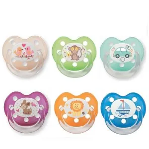Baby Nova 28240 Suzete silicon ortodontice decorate talia 2 6-18 luni 2 bucati
