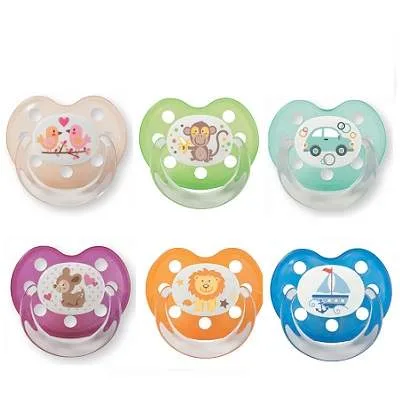 Baby Nova 28240 Suzete silicon ortodontice decorate talia 2 6-18 luni 2 bucati — preț și oferte