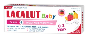 Pasta de dinti pentru copii de la 0-2 ani ptrotectie anticarie si zaharuri, 55ml, Lacalut