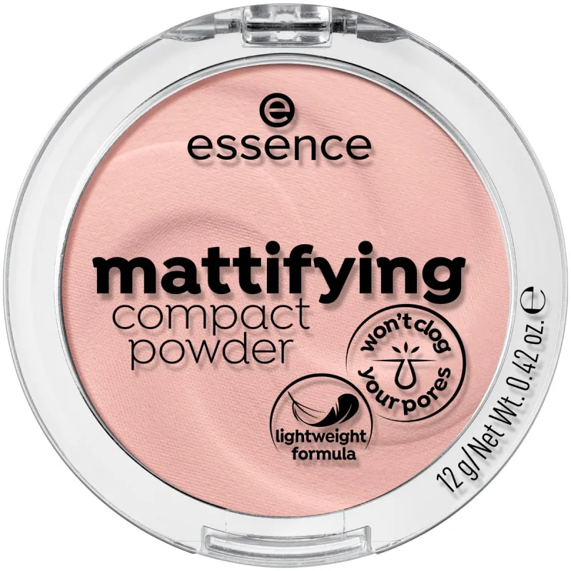 Pudra compacta matifianta 10 - Light Beige, 12g, Essence — preț și oferte