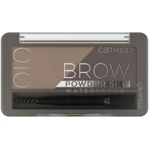 Set pudra pentru sprancene rezistent la apa Brow Powder 010 - Ash Blond, 4g, Catrice