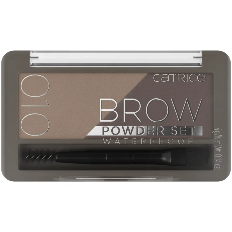 Set pudra pentru sprancene rezistent la apa Brow Powder 010 - Ash Blond, 4g, Catrice — preț și oferte