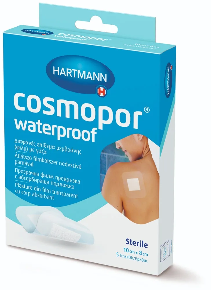Hartmann Cosmopor Waterproof Plasturi sterili 10 cm x 8 cm 5 bucati — preț și oferte