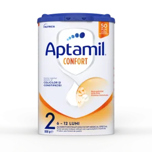 Lapte praf Confort 2, 6-12 luni, 800g, Aptamil