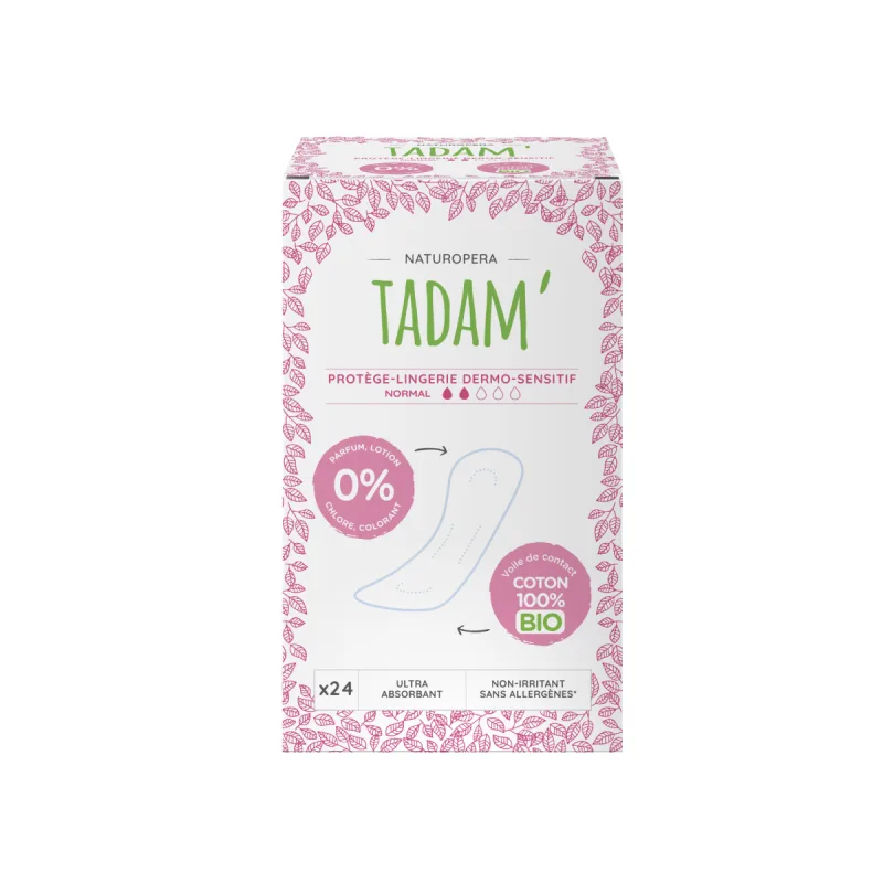 Absorbante zilnice BIO hipoalergenice Normal protectie lenjerie, 24 bucati, Tadam — preț și oferte
