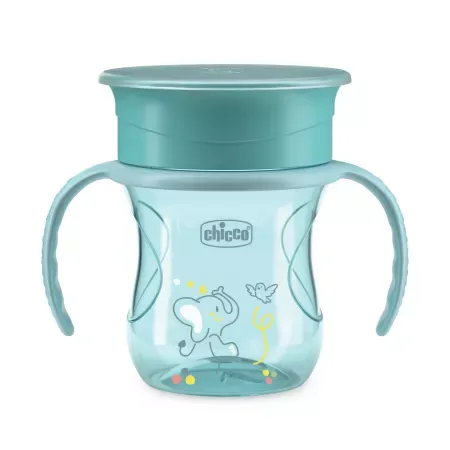 Canuta 360 Perfect Cup pentru copii 12 luni+ Turcoaz, 200ml, Chicco — preț și oferte
