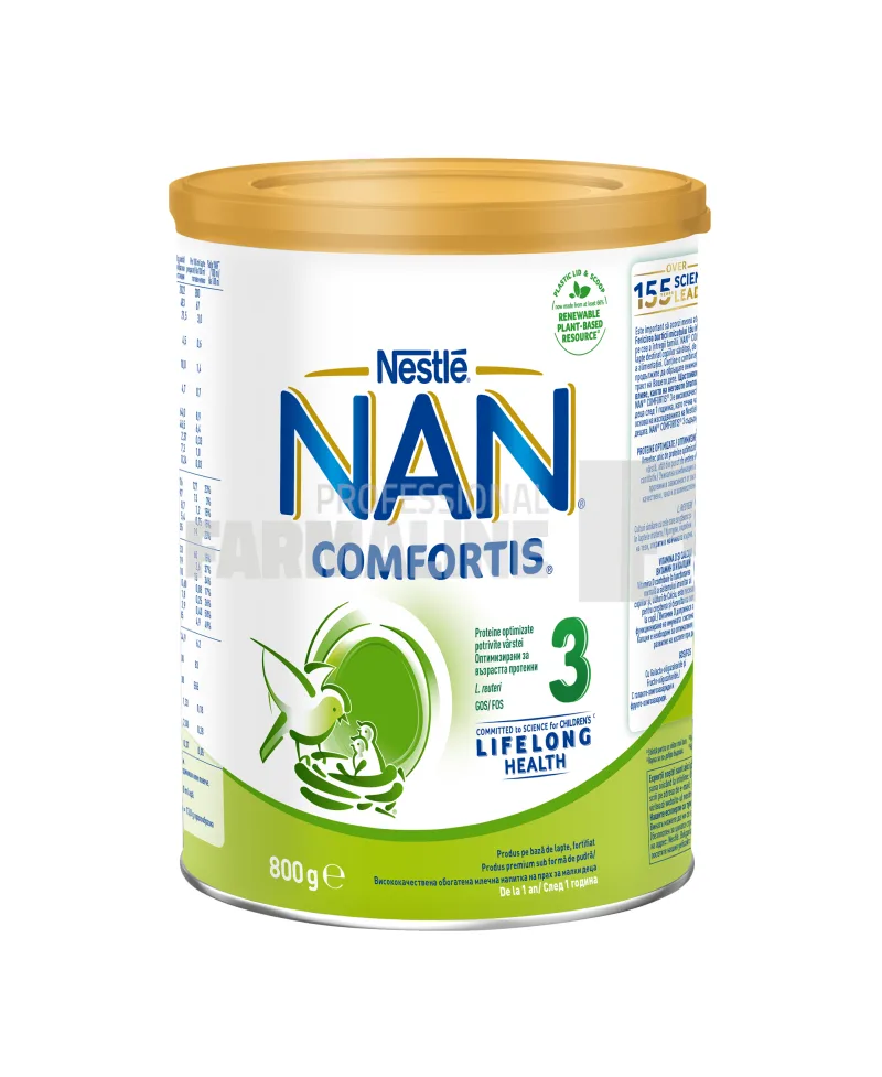 Nan 3 Comfortis 12+ luni 800 g NESTLE — preț și oferte