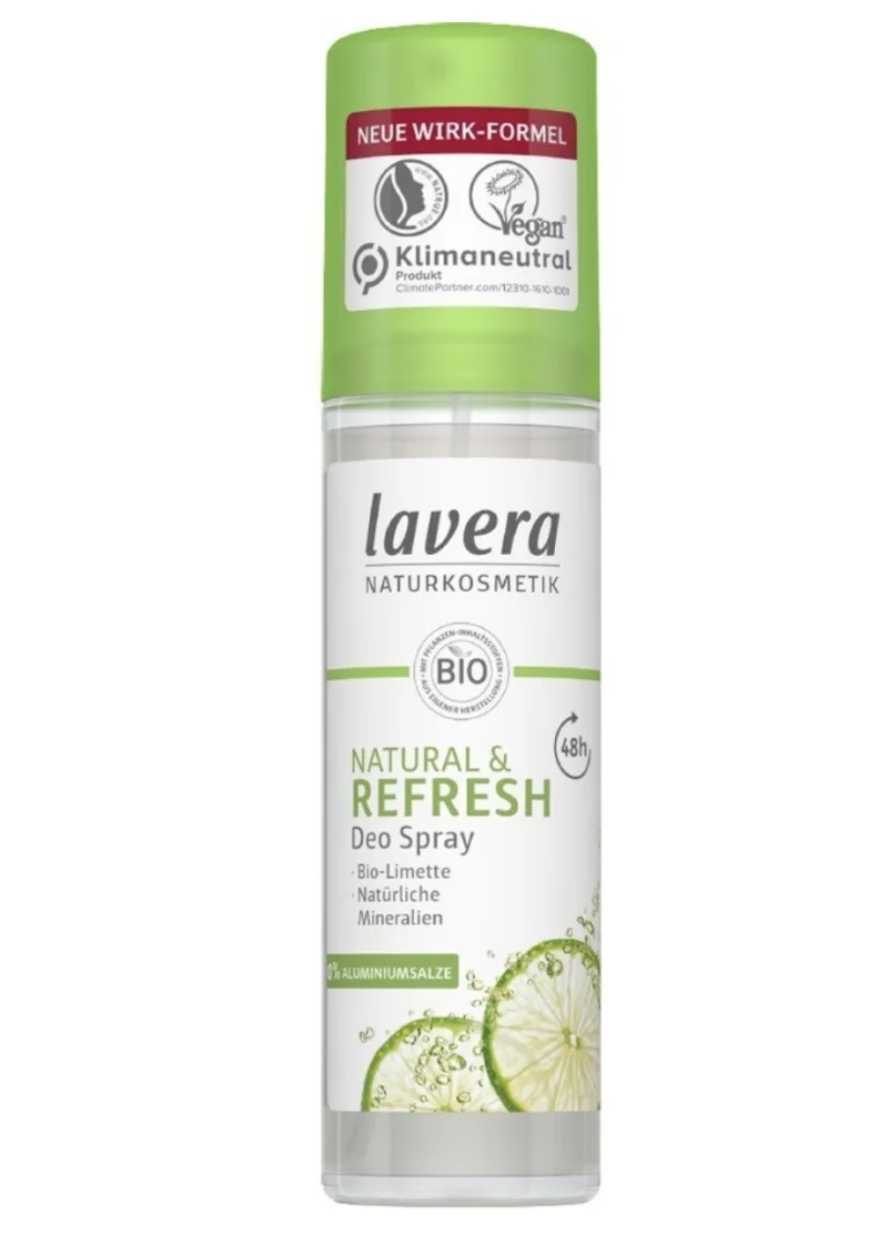 Deodorant Spray Refresh cu Lime Bio, 75 ml, Lavera — preț și oferte