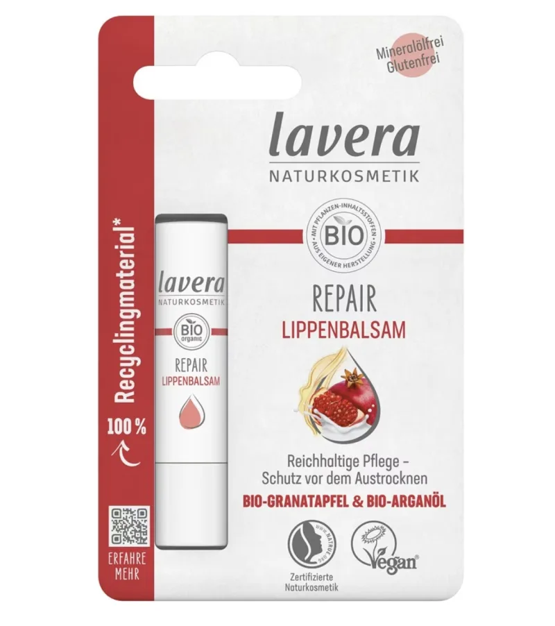 Balsam de Buze cu Ulei de Argan și Rodie, 4,5 g, Lavera — preț și oferte