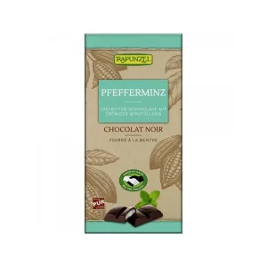 Ciocolata neagra cu crema de menta Eco, 100g, Rapunzel