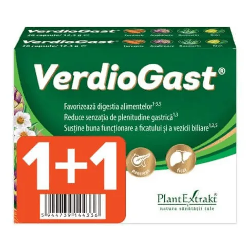 Verdiogast 20 caps. Duopack  Plantextrakt — preț și oferte