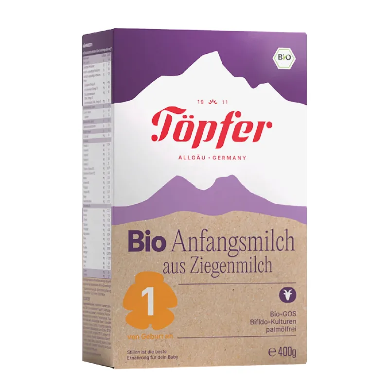 Formula de lapte praf pe baza de lapte de capra Bio 1, 400 g, Topfer — preț și oferte