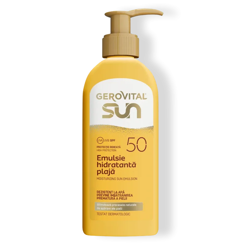 Gsun emulsie hidratanta plaja SPF50  200ml fl. Farmec — preț și oferte
