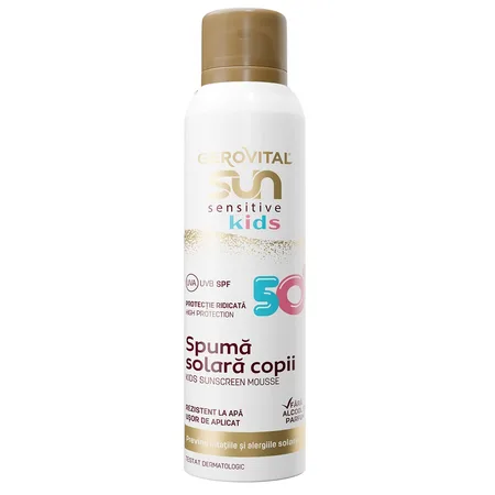 Gsun sensitive-spuma solara copii SPF50  150ml fl. Farmec — preț și oferte