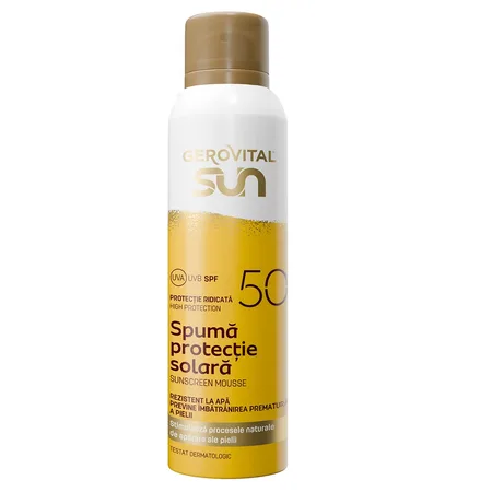 Gsun spuma protectie solara SPF50  150ml fl. Farmec — preț și oferte