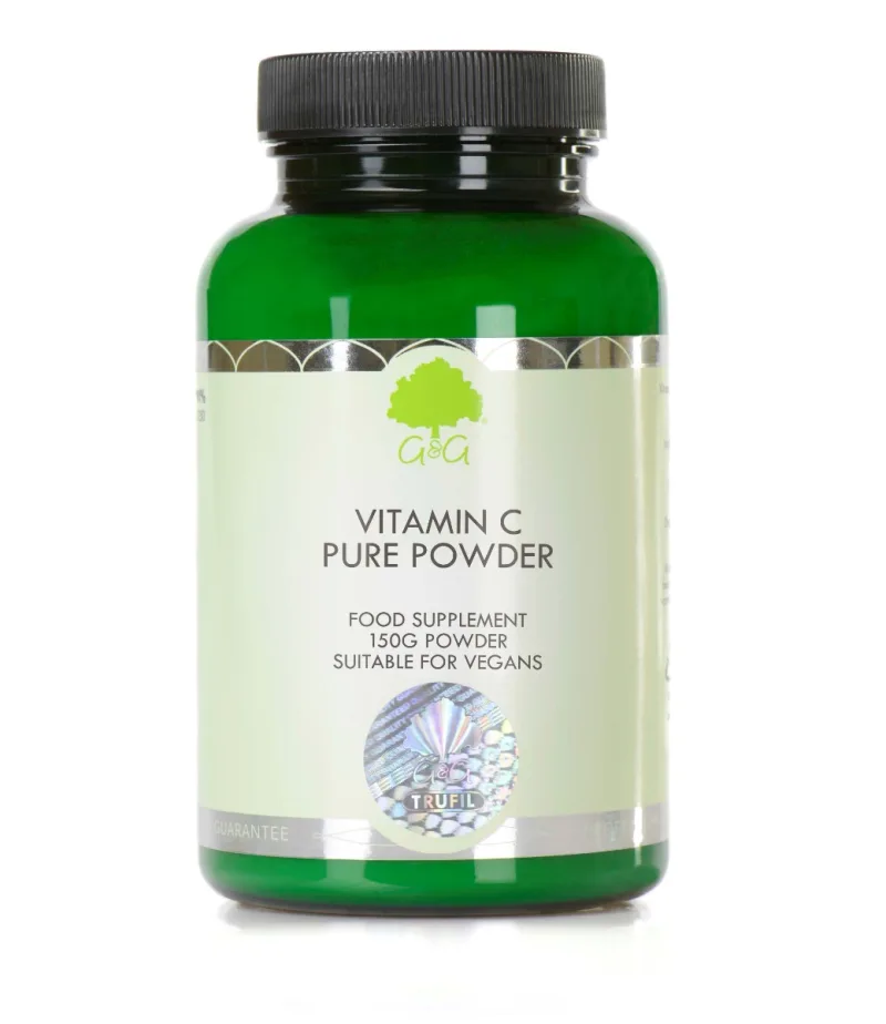 Vitamina C pulbere pura, 150g, G&G — preț și oferte