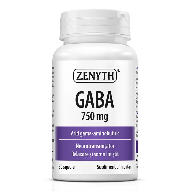 Gaba 750mg, 30 capsule, Zenyth — preț și oferte