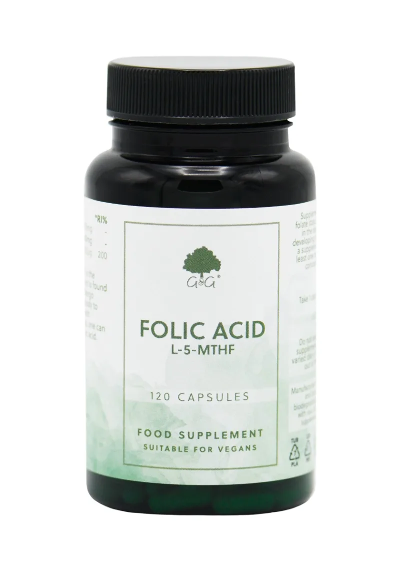 Acid folic 400µg, 120 capsule, G&G — preț și oferte
