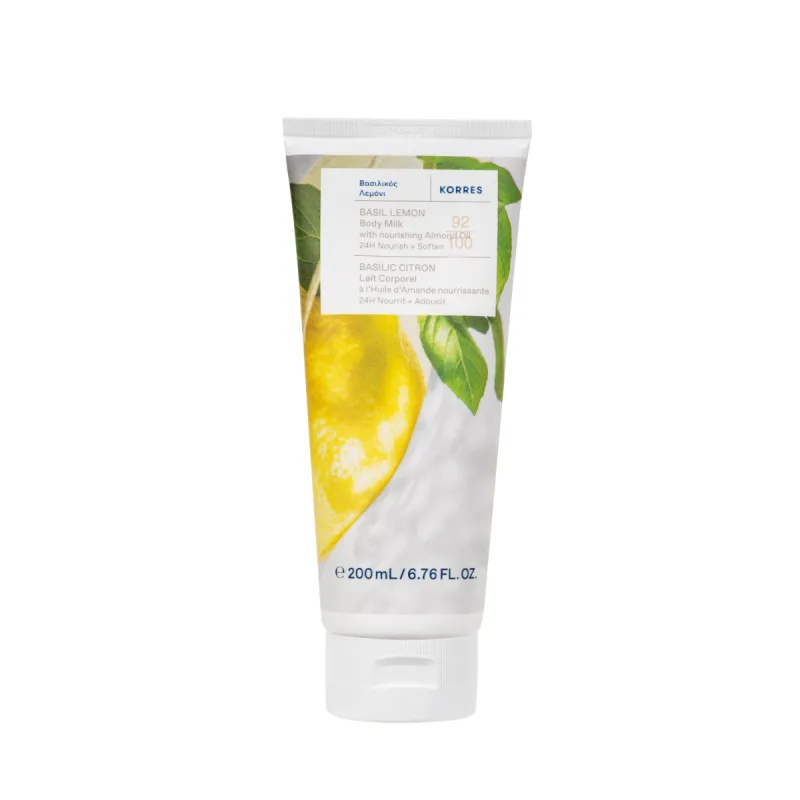Lapte de corp Basil Lemon, 200ml, Korres — preț și oferte