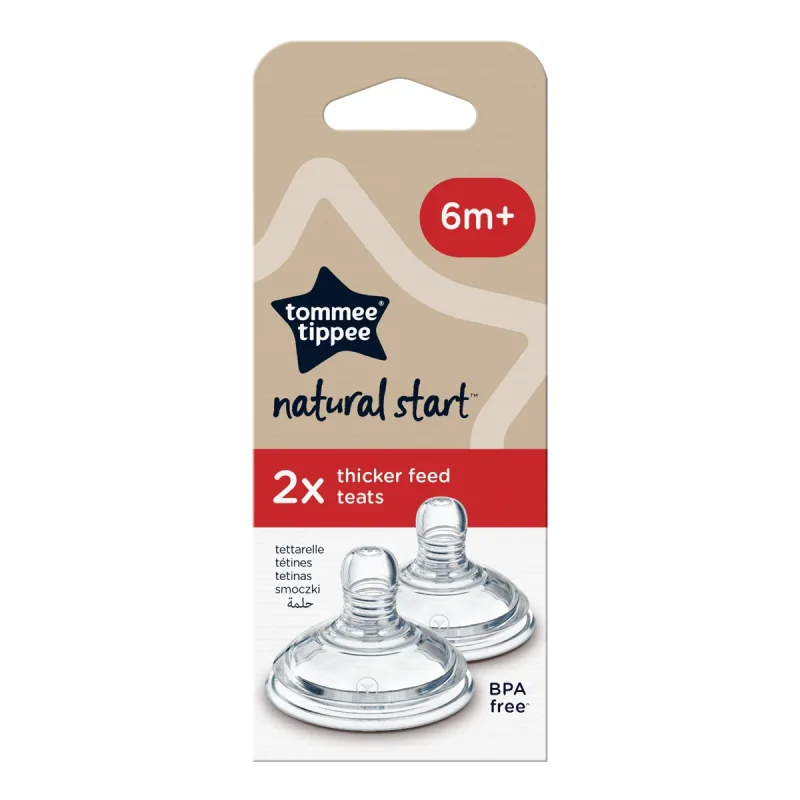 Tetine pentru hrana densa +6 luni, 2 bucati, Tommee Tippee — preț și oferte