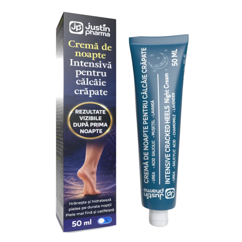 Crema de noapte pentru calcaie crapate 50ml, Justin Pharma — preț și oferte