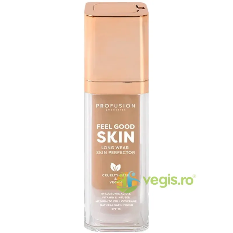 Fond de Ten SPF15 Rezistenta Indelungata Nuanta Light 200 Feel Good Skin 30ml PROFUSION COSMETICS — preț și oferte