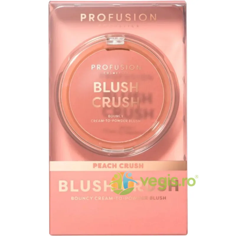 Fard pentru Obraji Textura Cream-to-Powder Blush Crush Nuanta Peach Crush 10g PROFUSION COSMETICS — preț și oferte