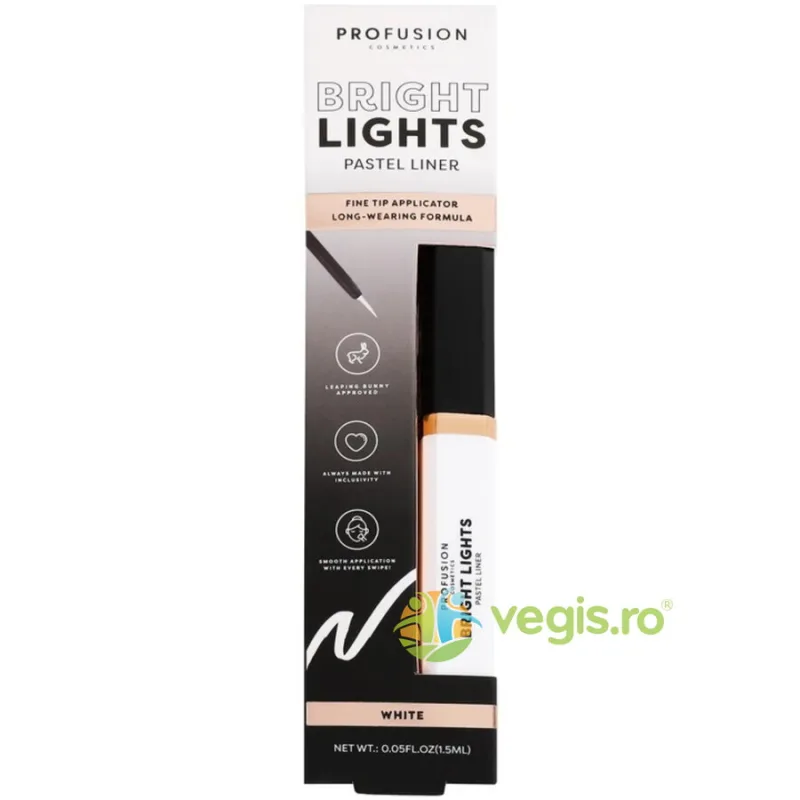 Tus Lichid pentru Ochi Bright Lights Pastel Nuanta White 1.5ml PROFUSION COSMETICS — preț și oferte