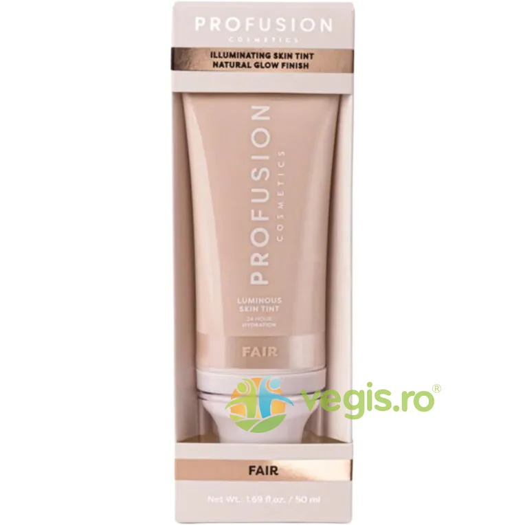 Fluid Nuantator pentru Ten cu Efect Iluminator Nuanta Fair 50ml PROFUSION COSMETICS — preț și oferte